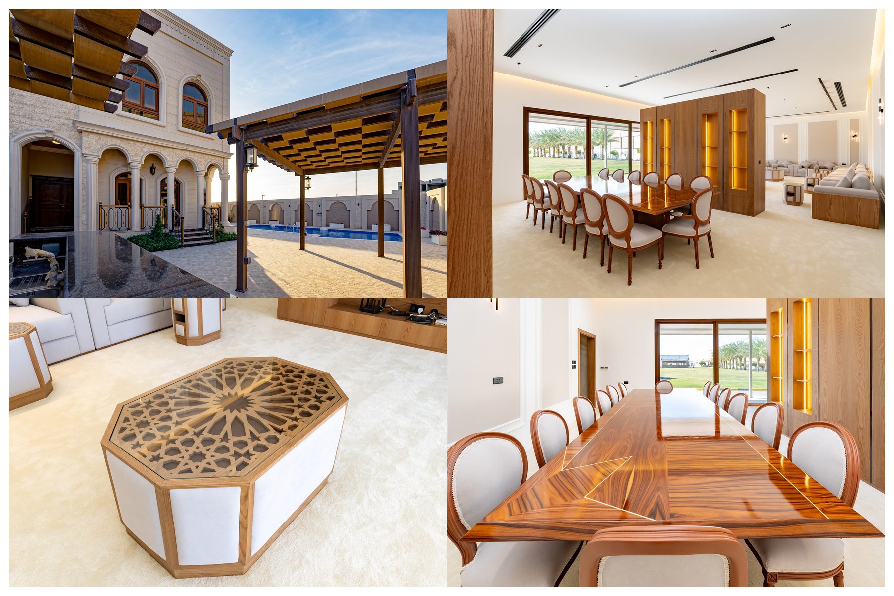 Collage of real GCC property launch frames